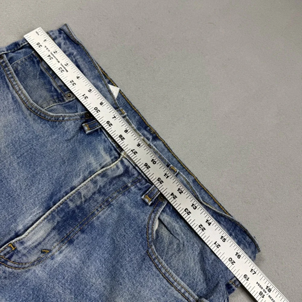 Levis Regular Fit Straight Leg Jeans Medium Wash Blue Denim Mens 34x32
